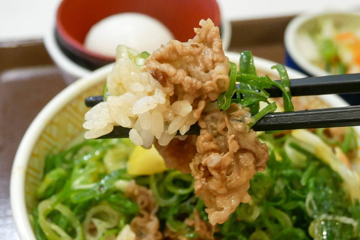 ねぎ塩レモン牛丼