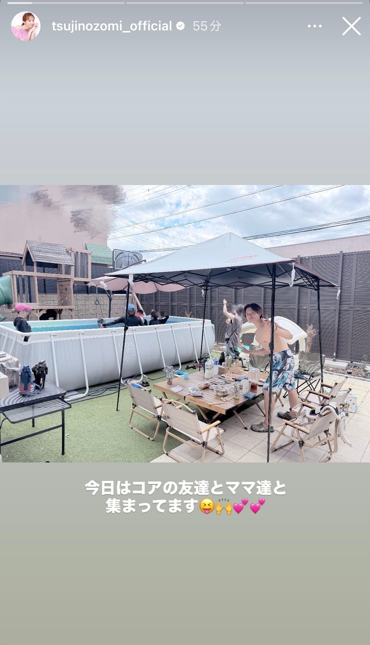 辻希美Instagramストーリーズより