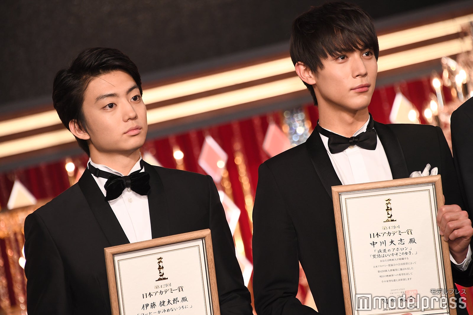 伊藤健太郎、中川大志「第42回日本アカデミー賞」授賞式より（C）モデルプレス