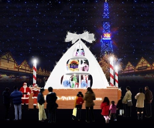 オリジナルオブジェ「Gift of Snow」／画像提供：さっぽろホワイトイルミネーション実行委員会