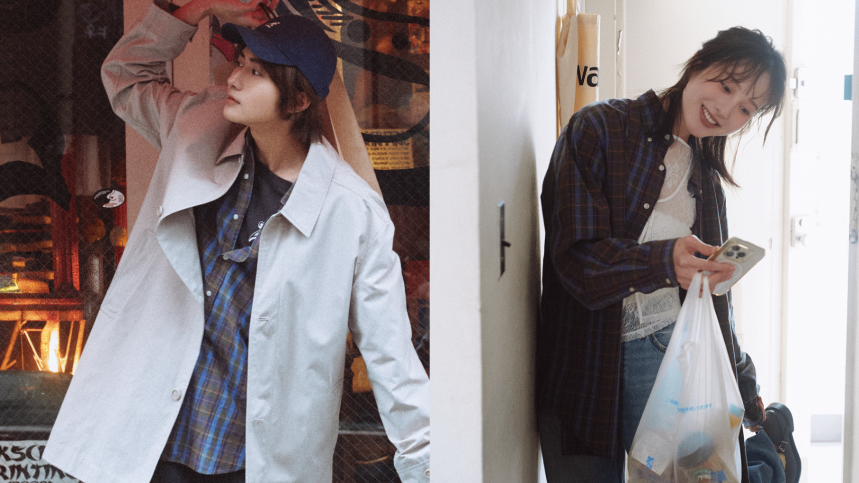 彼とシェアしたい♡ 長〜く使える定番柄の【チェックシャツ】ペア着回しコーデ特集