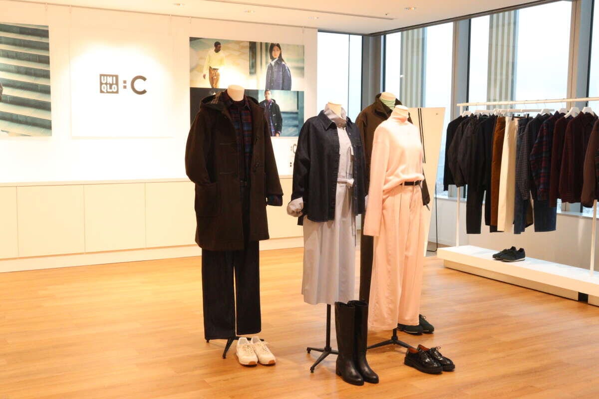 UNIQLO:C秋冬コレクションの展示風景 UNIQLO:C秋冬コレクションの展示風景