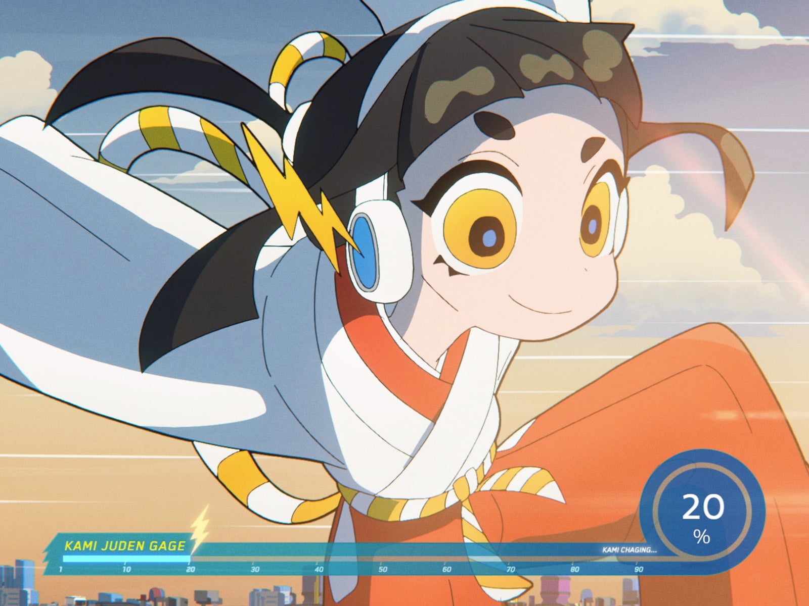 ソフトバンク新CM「神ジューデンガール」篇より（提供写真）