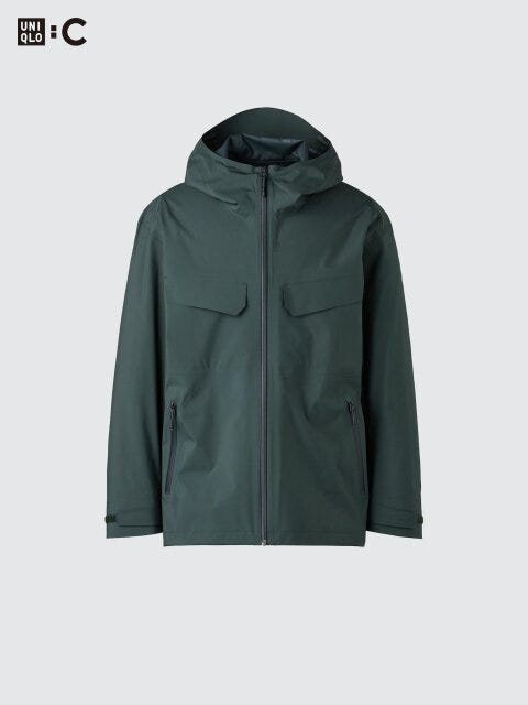 2025ユニクロシー秋冬アウターブロックテックパーカ