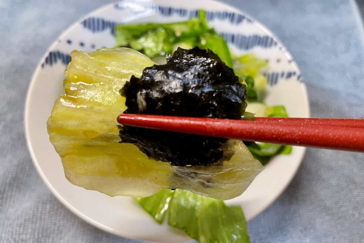 レタスと海苔のナムル