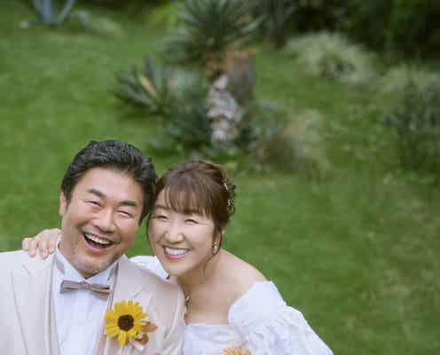 佐々木健介&北斗晶夫妻、結婚30周年を前にバウリニューアル 思い出のドレス姿披露