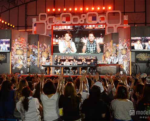 EXILE TRIBE登場で3000人殺到 メンバー同士の対決に“生チャレンジ”…お台場に黄色い歓声が響く