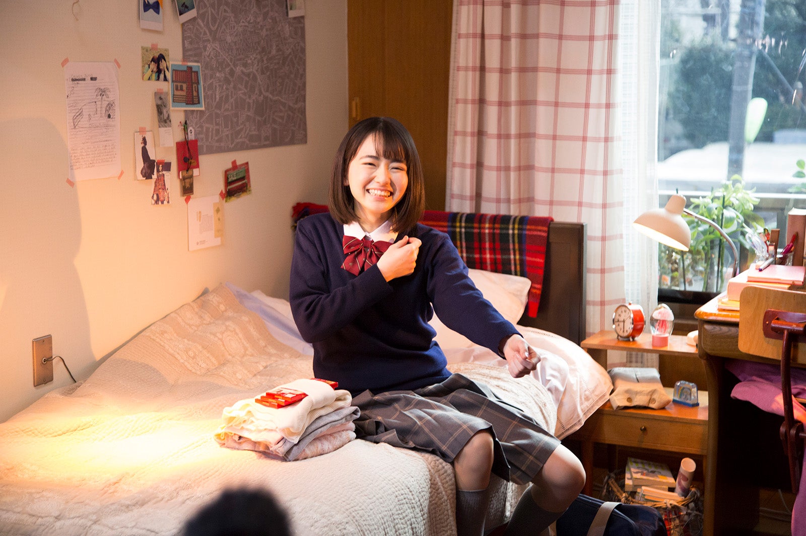 山田杏奈／新CMメイキングカット（提供画像）