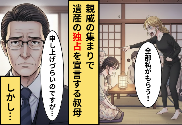 遺産5000万を独り占めする叔母！？だが「非常に言いづらいのですが」専門家の【一言】に叔母が青ざめた話