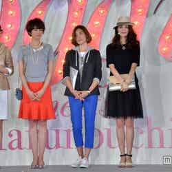 ファッション講座の様子／【左から】水沢エレナ、佐藤栞里、LIZA、渡辺知夏子、スタイリストの望月律子