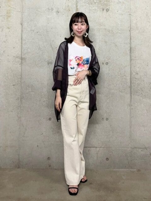 シアートップス　コーデ