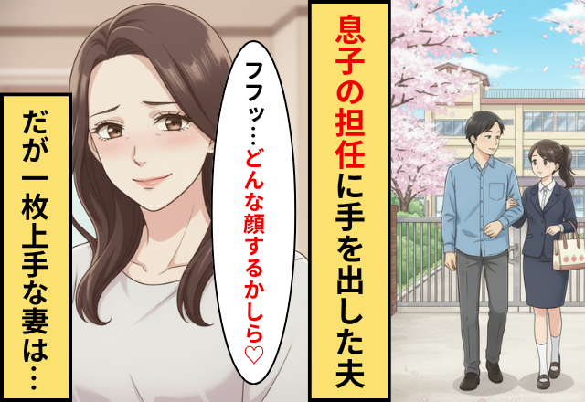 息子の担任と浮気した夫！？だが「どんな顔するかしら♡」妻が仕掛けた【包囲網】にかかり…夫「えっ」