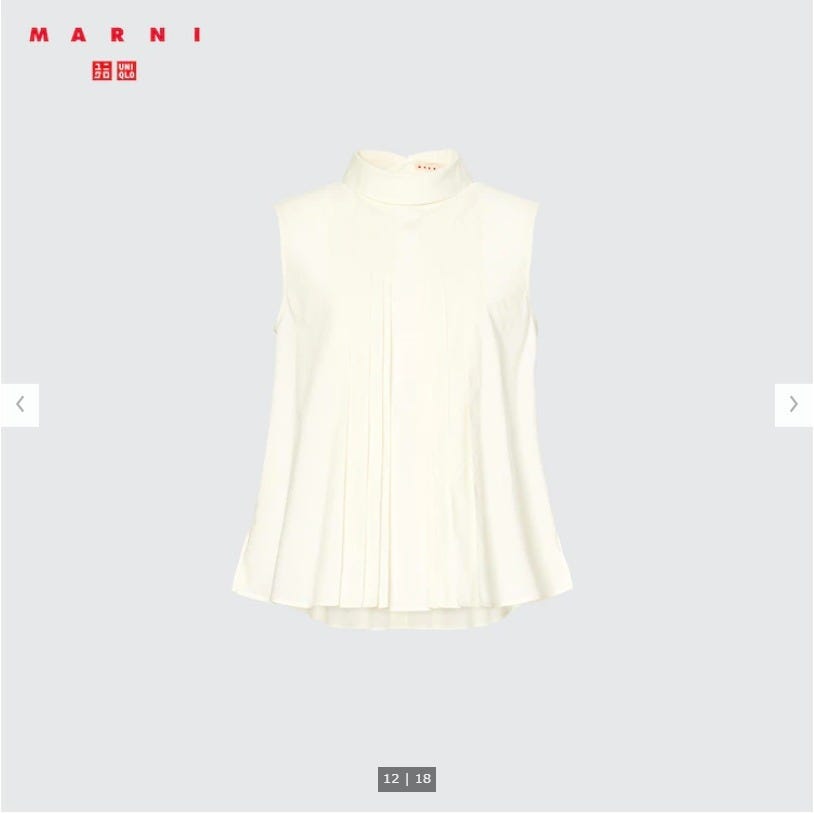ユニクロ MARNI コラボ 高見えアイテム ユニクロ uniqlo レディース アイテム おすすめ オススメ トレンド 人気 コスパ 使える おしゃれ お洒落 オシャレ 2022 ユニクロ MARNI コラボ 高見えアイテム 人気 タックブラウス ノースリーブ ブラウス トップス マルニ