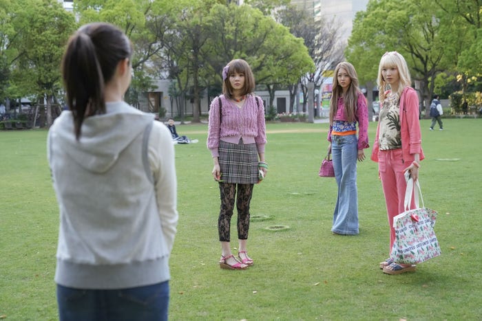 橋本環奈、田村芽実、みりちゃむ、岡本夏美「おむすび」第10話(C)NHK