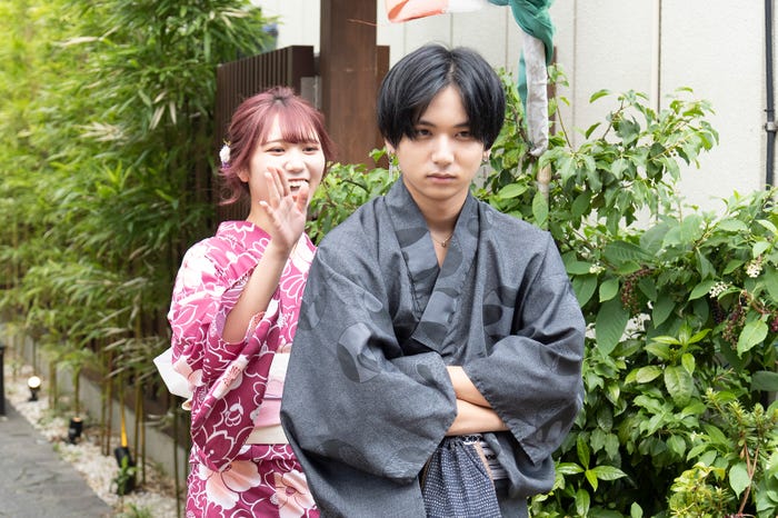 くろがねさら、里吉峻「今日、好きになりました。」しゅんさらデート(C)ABEMA