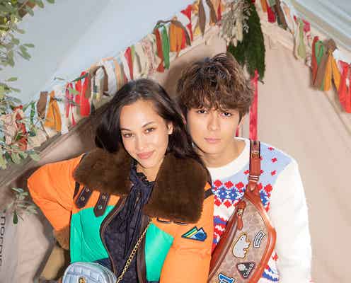 水原希子&眞栄田郷敦が初共演「コーチ」ウィンターコレクション着こなす
