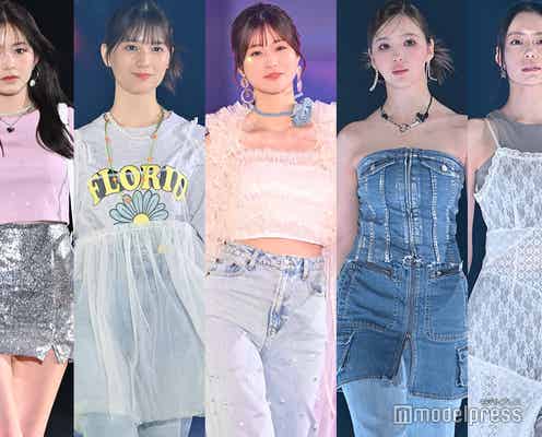 【2024春夏トレンド】肌見せが鍵 ロマンティックムード継続人気・チュール素材MIX&フラワーモチーフで甘く外す<GirlsAward 2024 S/S>