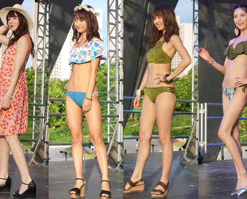 松元絵里花・武田あやなら、美バストのぞくビキニ姿でグアムに降臨