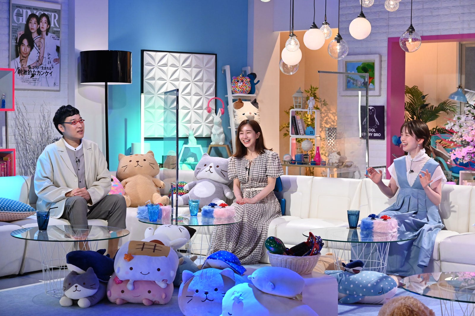 （左から）山里亮太、田中みな実、弘中綾香（C）テレビ朝日