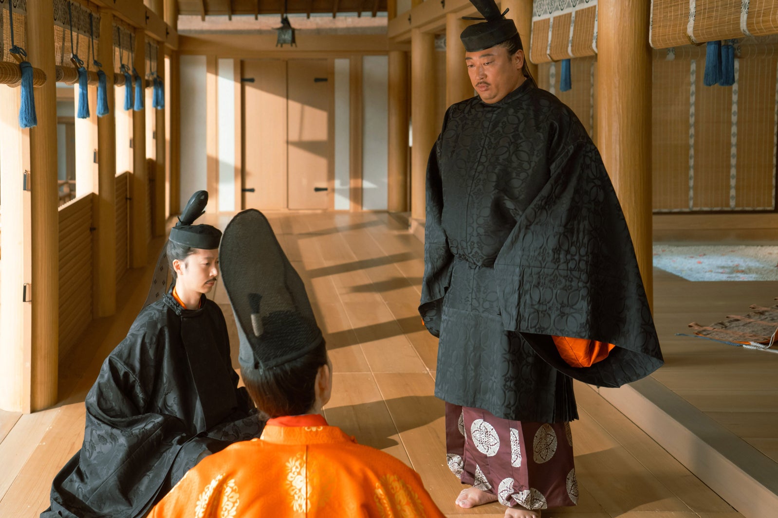 金田哲、町田啓太、秋山竜次「光る君へ」第31話（C）NHK