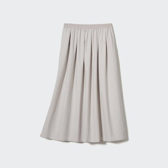 ユニクロ　ボトムス　新作　スカート　ロング
