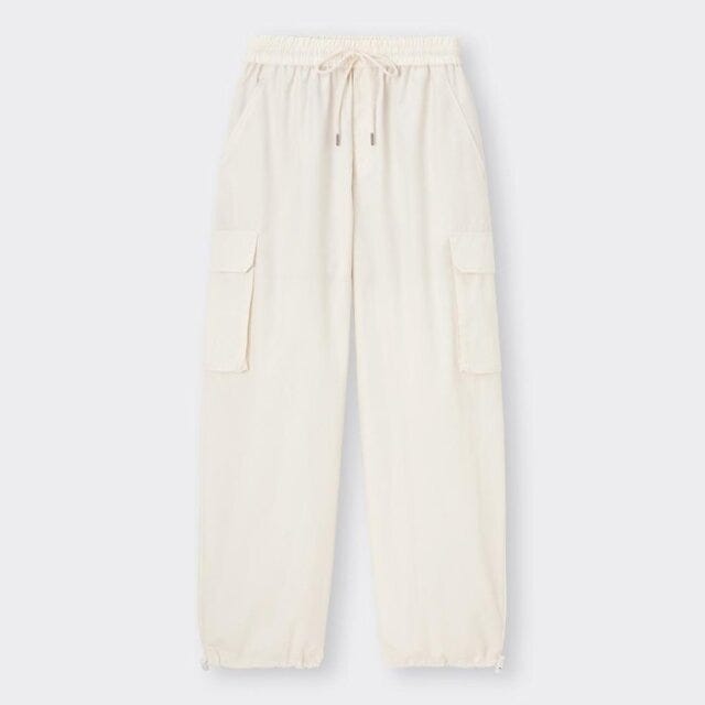 GU　全身コーデ　着こなしパターン　6種　マンネリ解消　たむ　イラスト　カーゴプルオンパンツ