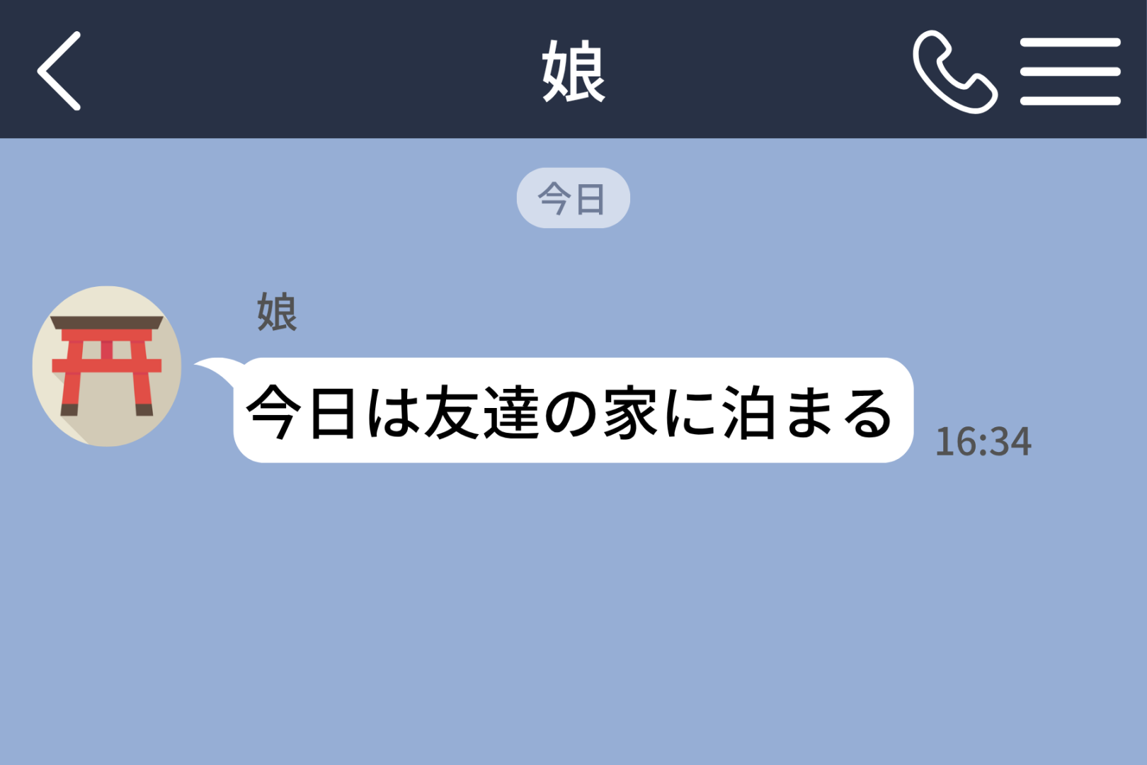 娘の「今日は友達の家に泊まる」の嘘を見抜いた私→問い詰める代わりに送った、１枚の写真