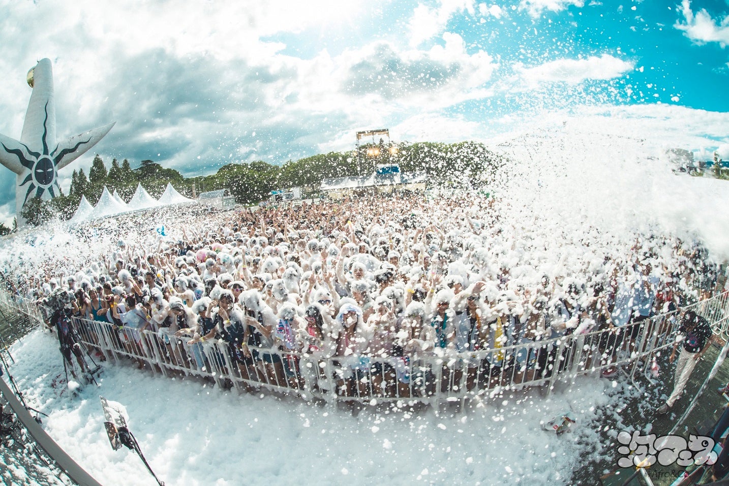 「泡フェス」過去開催時の様子／画像提供：プレイブ