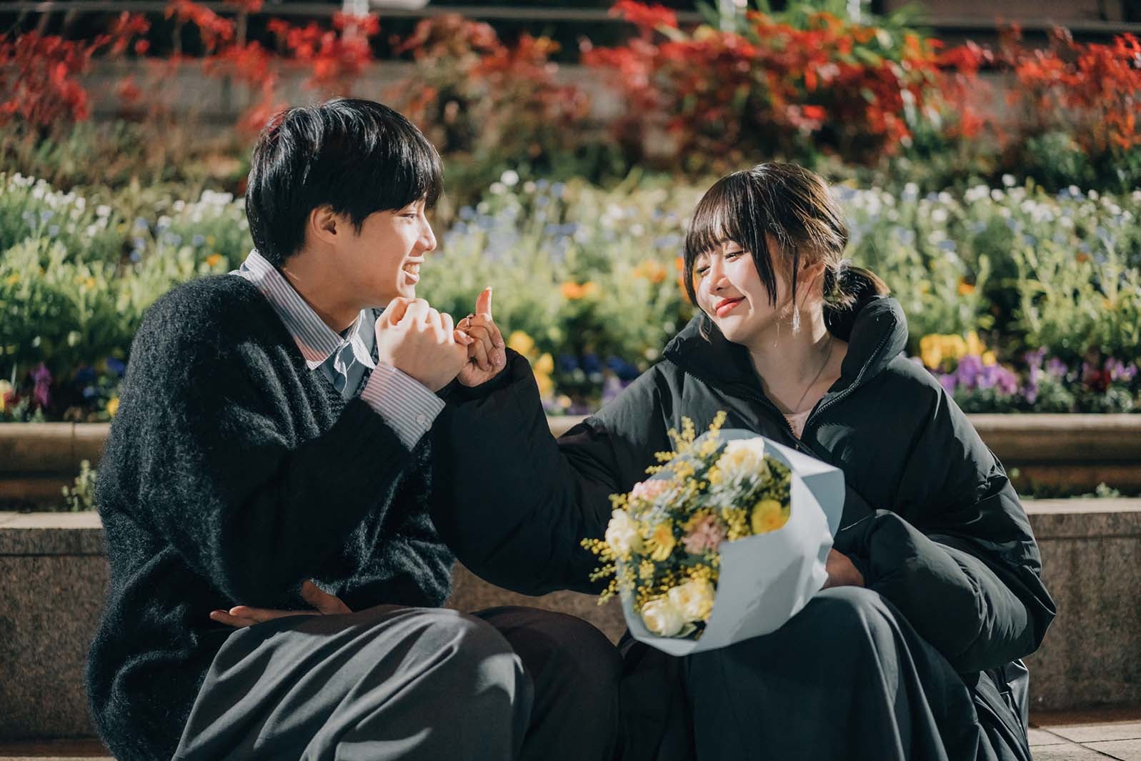 夏生大湖、ちせ「花束とオオカミちゃんには騙されない」ABEMAプレミアム限定企画第一夜（C）AbemaTV, Inc.