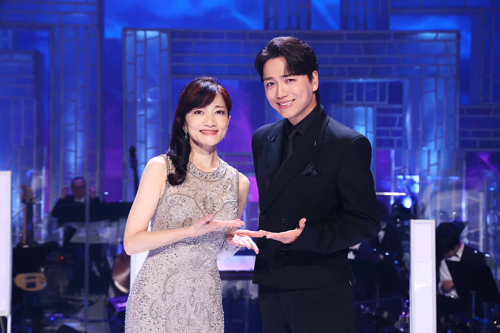 島田歌穂、山崎育三郎（C）フジテレビ