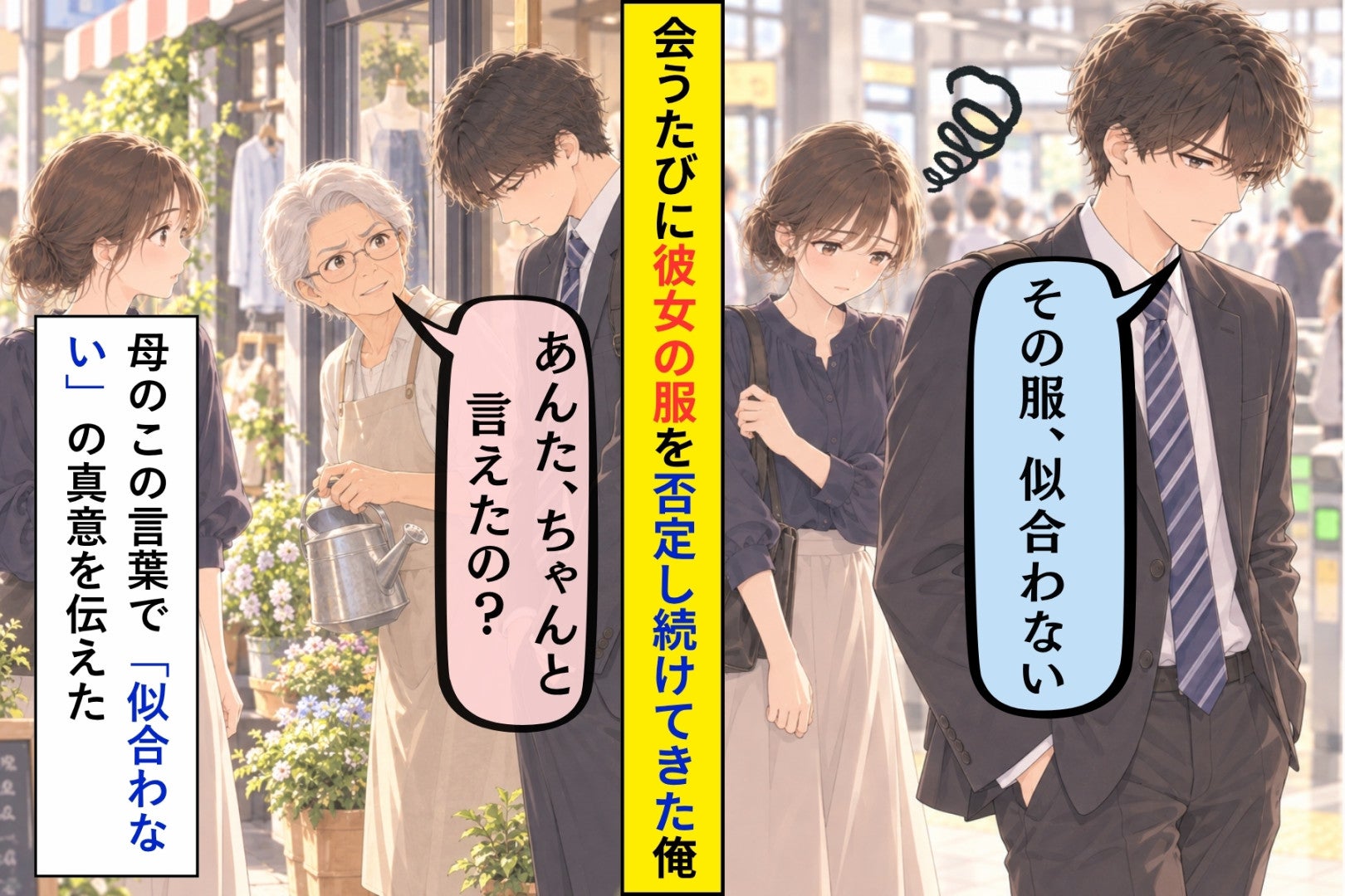 彼女の服を否定し続けた俺が、母の前で答えに詰まった本当の理由