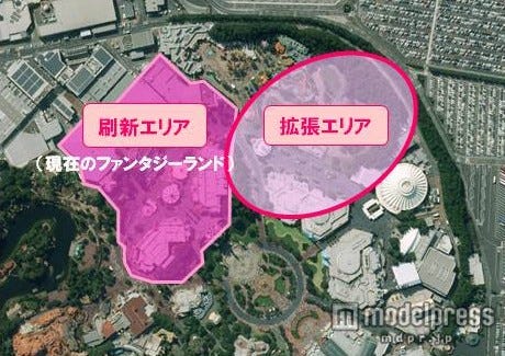 TDL「ファンタジーランドの再開発」エリア(C)Disney