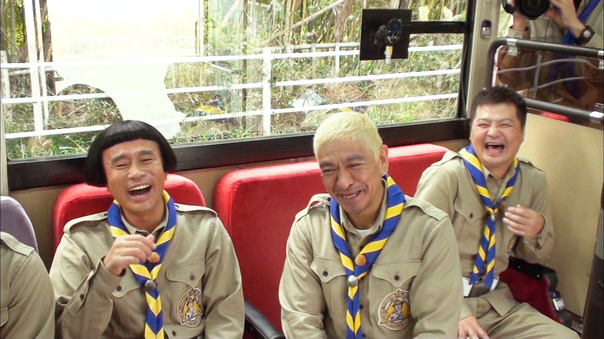 浜田雅功、松本人志、月亭方正（C）NTV