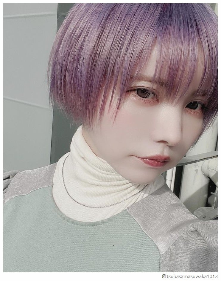 益若つばさ、ピンクヴァイオレットカラーにイメチェン「可愛すぎ」「綺麗で見惚れる」と反響