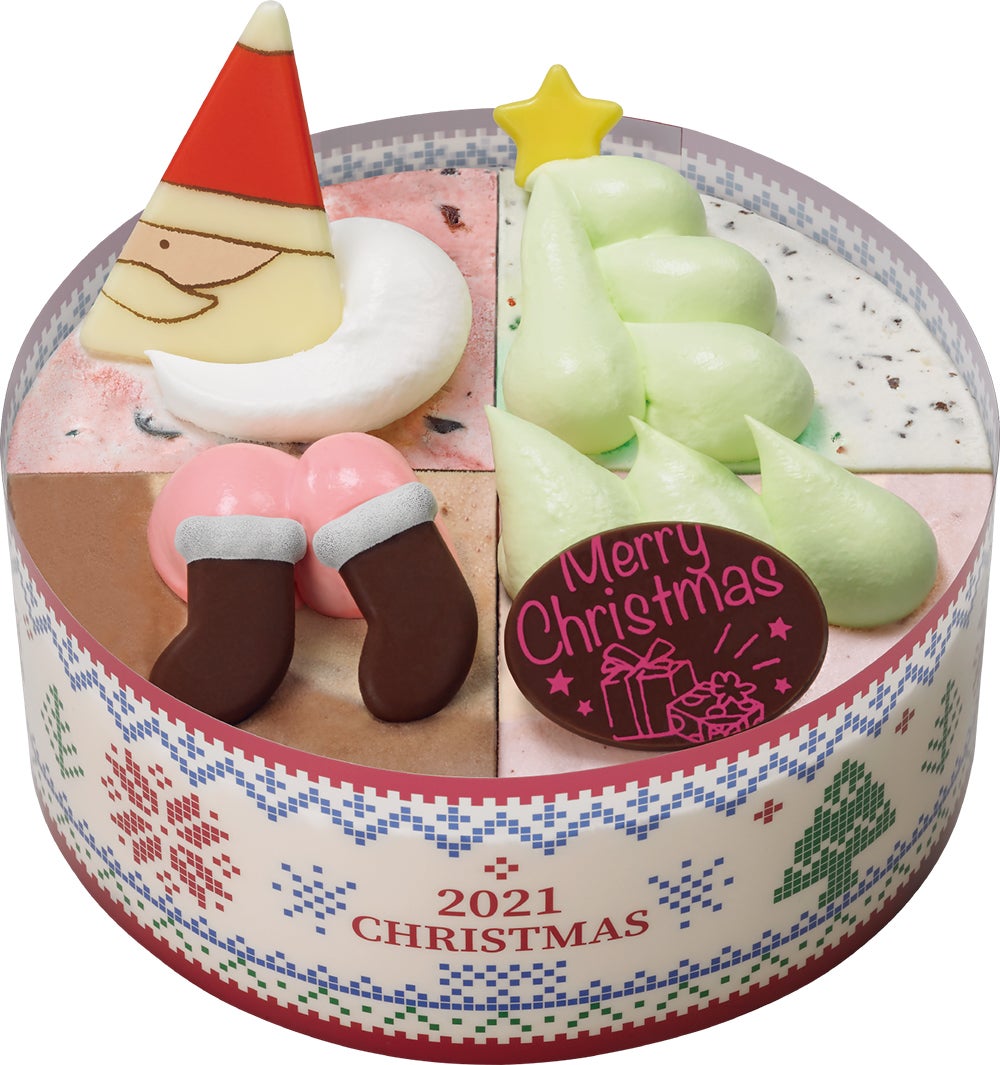 クリスマス パレット4  3,300円／画像提供：B‐Rサーティワン アイスクリーム