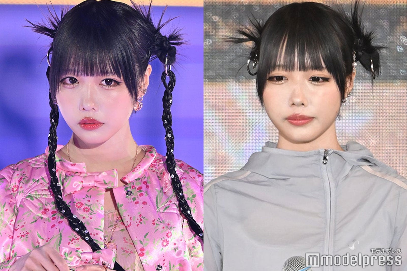 あののイメチェン前（左）、イメチェン後（右）（C）モデルプレス