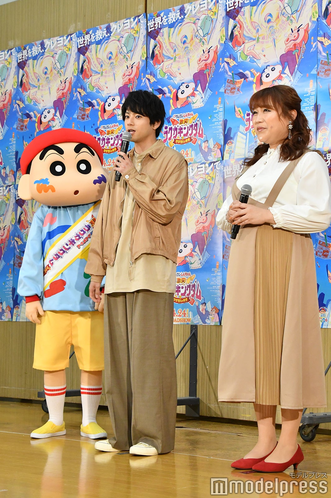 クレヨンしんちゃん、山田裕貴、りんごちゃん （C）モデルプレス