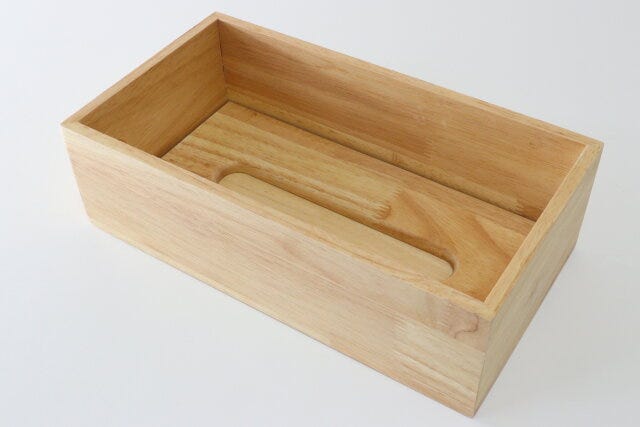 木製ティッシュボックス