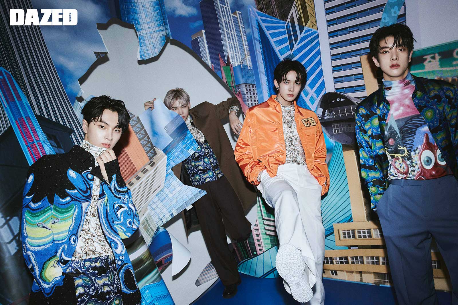 （左から）JAY、NI-KI、HEESEUNG、JAKE／photo by Dazedマガジン（提供写真）