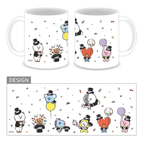 BT21カフェ第7弾ダイカットマグカップ全7種