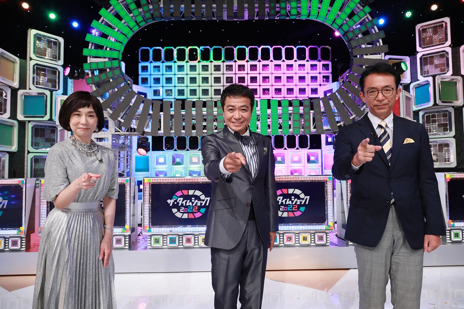 大下容子アナウンサー、中山秀征、福澤朗 （C）テレビ朝日