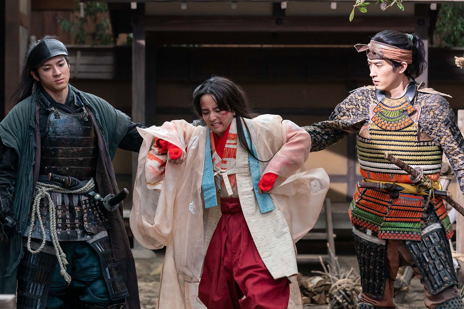 山田裕貴、板垣李光人、杉野遥亮「どうする家康」第16話より（C）NHK