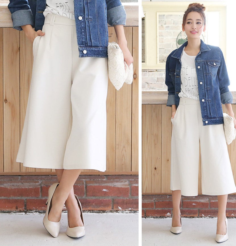 [もっちり柔らかポンチ素材]ガウチョパンツ／philter「LuzLlena」2,270円（税込）／画像提供：LuzLlena