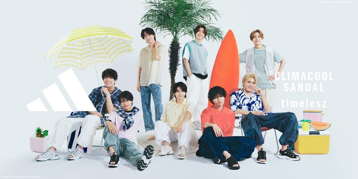 timelesz/アディダス「CLIMACOOL」サンダルビジュアル(提供写真)