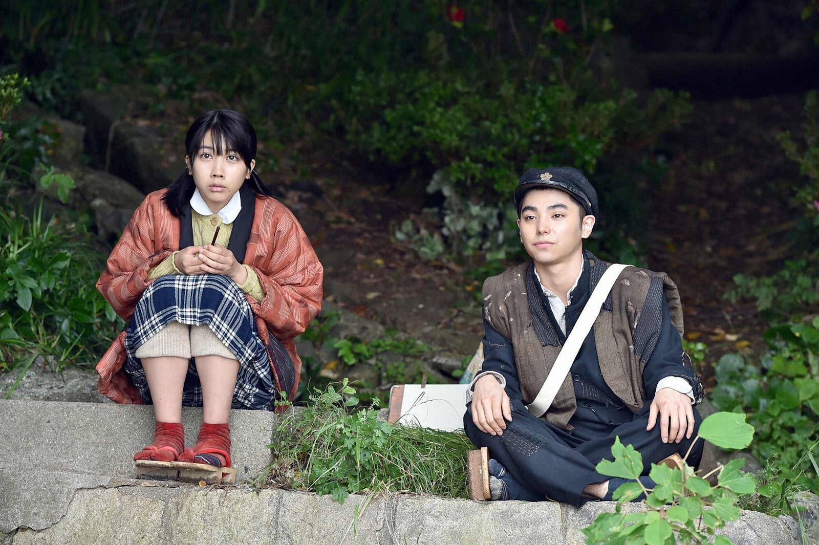 松本穂香、村上虹郎／「この世界の片隅に」（C）TBS