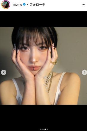 モモInstagramより
