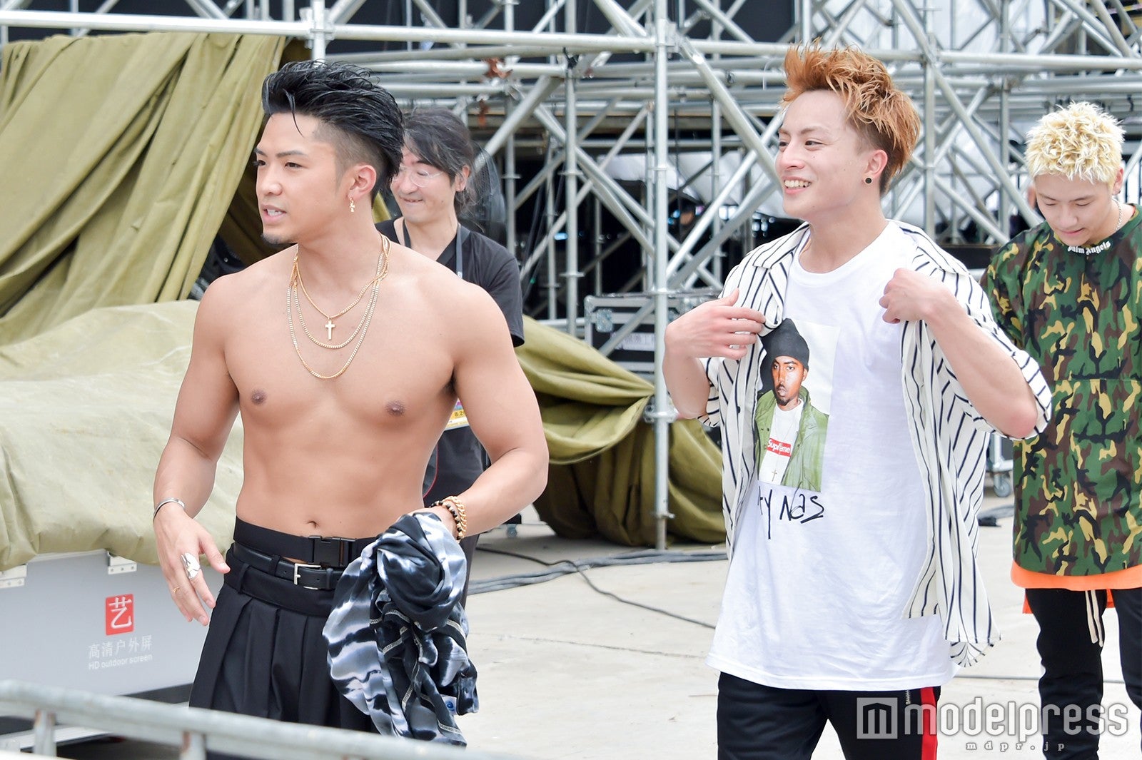 本番直後、舞台裏でのGENERATIONS from EXILE TRIBE（C）モデルプレス