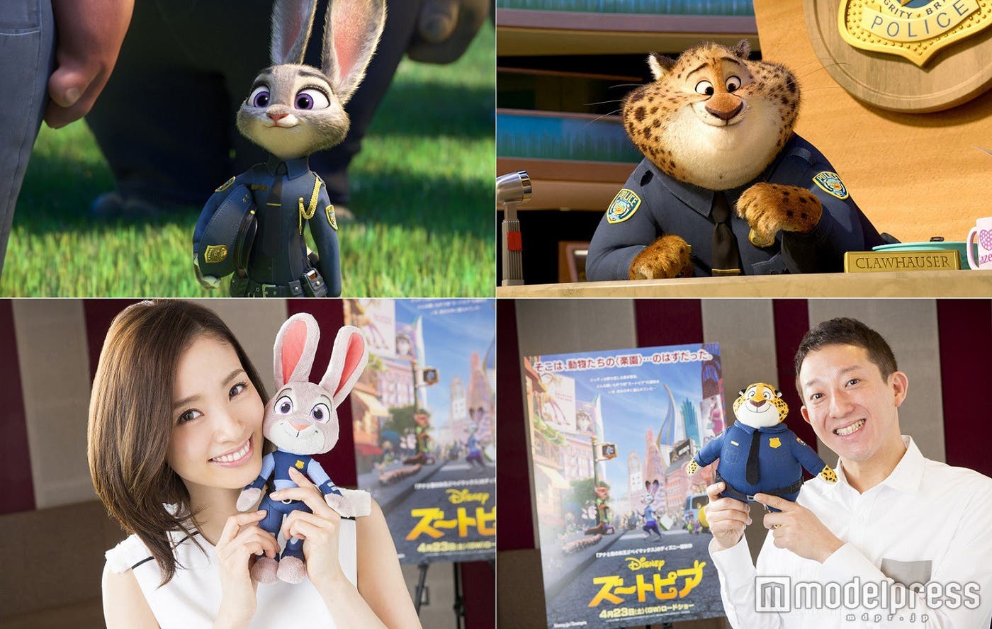 (下左から)上戸彩、高橋茂雄(C)2016 Disney. All Rights Reserved.