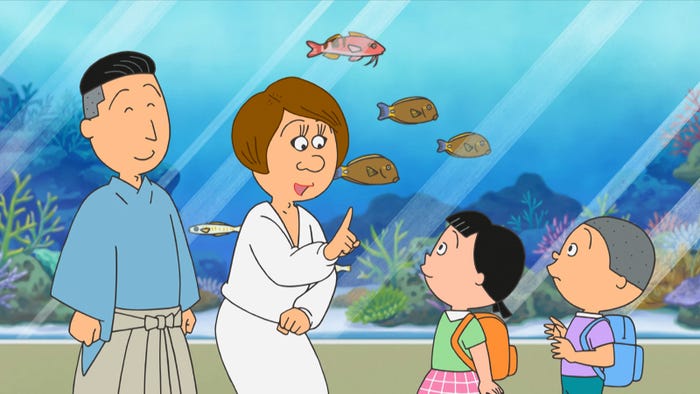 チョコレートプラネット出演アニメ/『サザエさん知ってますぅ?~ニッポン全国 海なぞ大調査!~』より(C)テレビ西日本