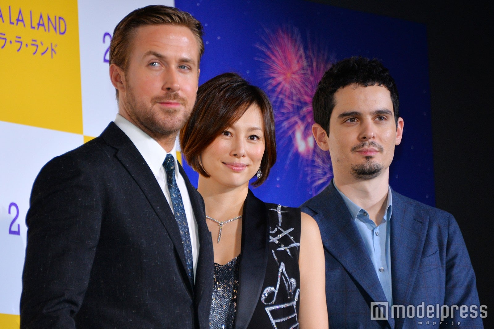 ライアン・ゴズリング、米倉涼子、デイミアン・チャゼル監督（C）モデルプレス